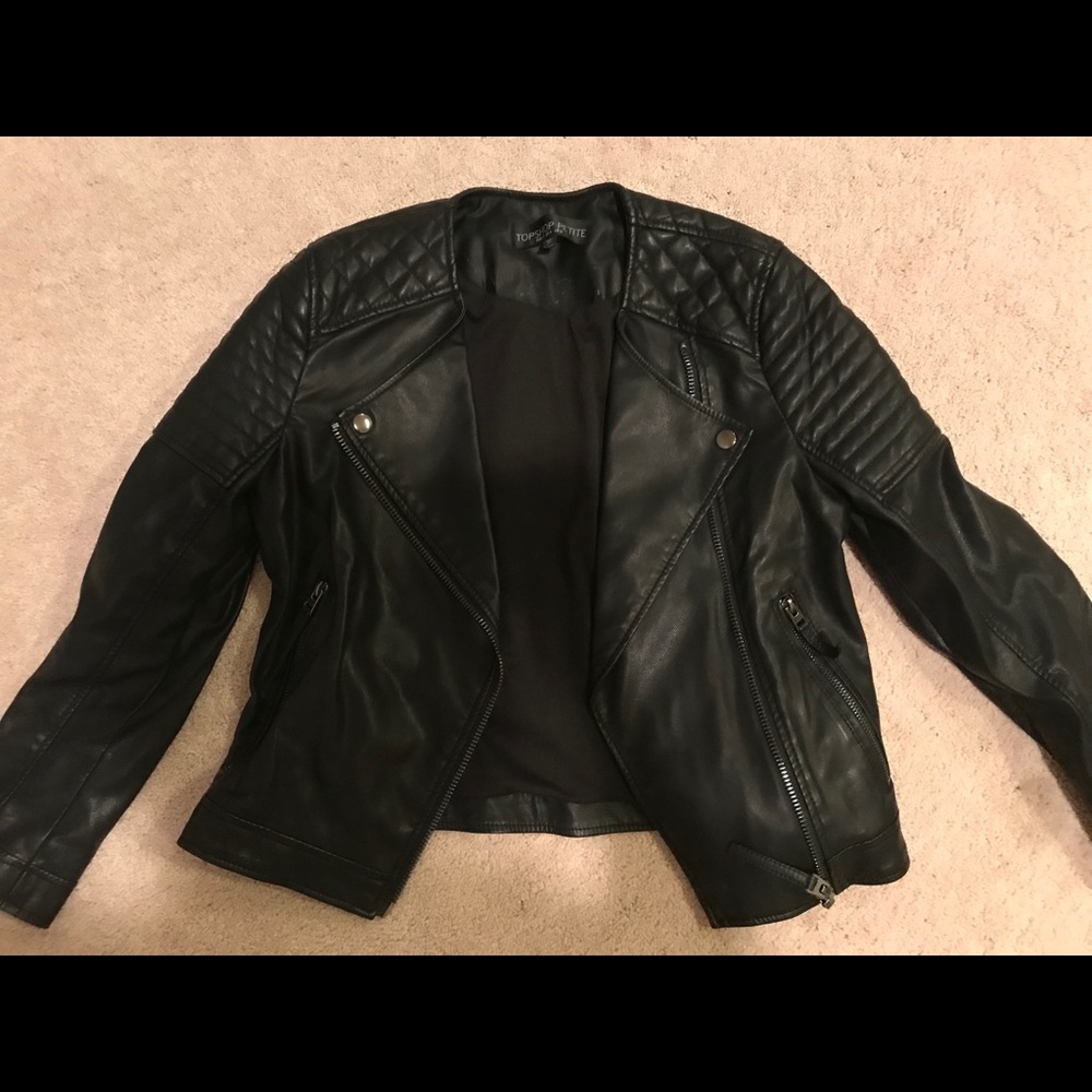 Top shop leather jacket